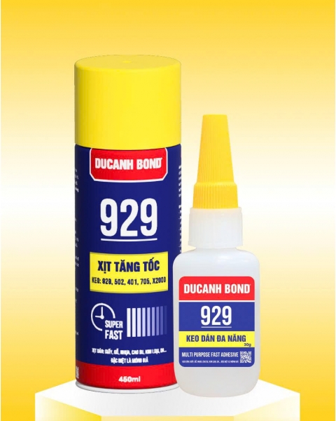 XIII. Keo dán đa năng 929 & Xịt tăng tốc 929